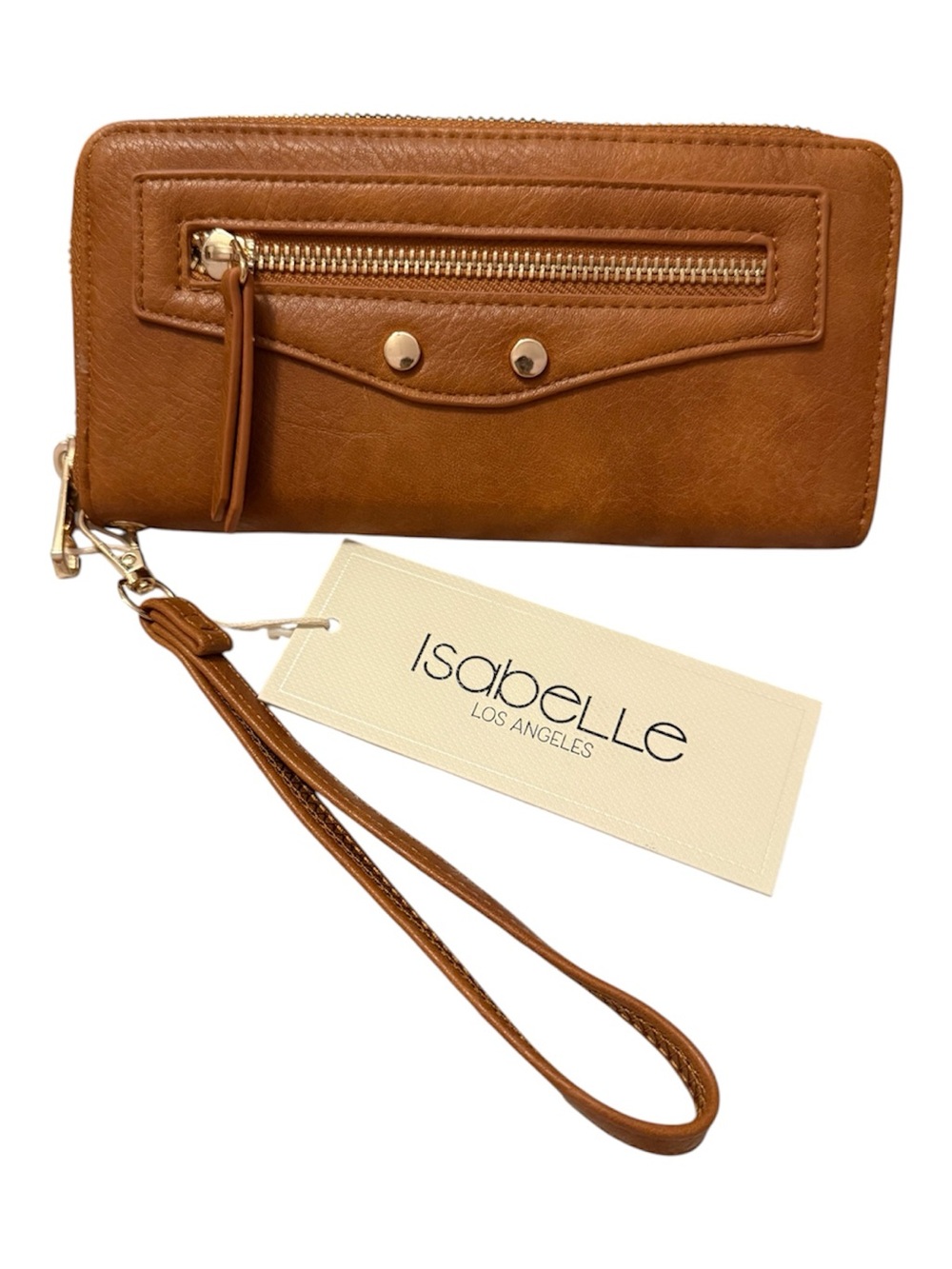 Isabelle Los Angeles Tan Wristlet Wallet